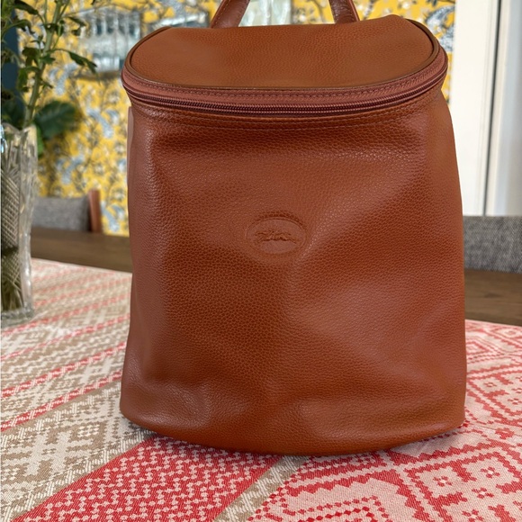 Vintage Longchamp Brown Leather Backpack - Picture 9 of 9